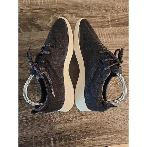 Allbirds Women's Wool Runners Gray Charcoal Black White Sz 8 - Picture 6 of 10